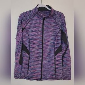 Ideology | Jacket, Full-Zip, Stand-Collar (Multi/Black) - Large, NWOT